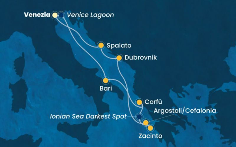 CROCIERA ITALIA GRECIA E CROAZIA - DA MARGHERA
